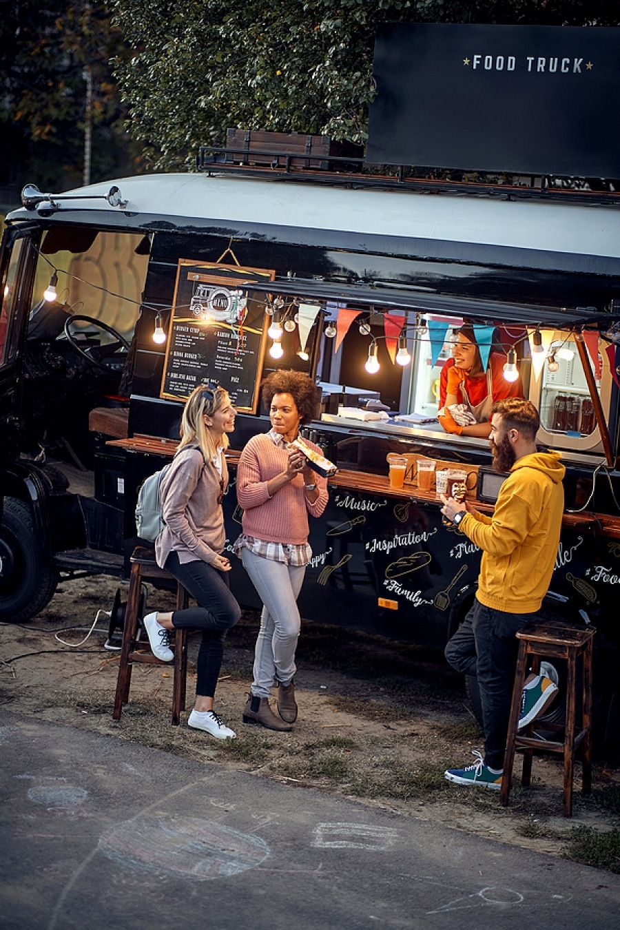 Foodtruck op eigen terrein